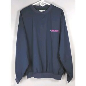 Gear For Sport Golf Pullover Jacket Wind/Rain Breaker Navy Size‎ XL Vtg *READ